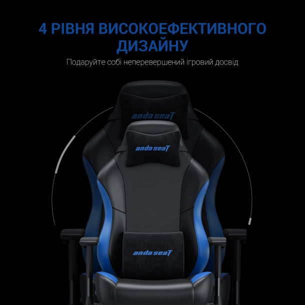 Кресло геймерское Anda Seat Luna Color L Blue (871380166) цена